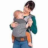 LIONELO Margareet Marsupio Neonato Ergonomico Porta Bebe neonati Traspirante 3 Posizioni d’uso con cappuccio retrattile supporto Fascia Lombare da 4 mesi fino a 20kg, Delicati sulla pell