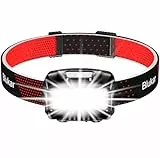 Blukar Lampada Frontale LED, Super Luminosa 2000L Torcia Frontale USB Ricaricabile con Sensore Movimento,8 Modalità di Illuminazione, IPX5 Impermeabile Lampade da Testa per Campeggio/Corsa/Pesca