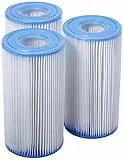 Intex 29003 Cartuccia Filtro Per Pompe Filtro Clorinatore Combo, Confezione Da Tre Cartucce, Bianco Blu, 10.7 x 20 cm