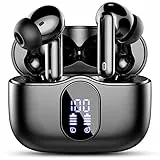 Cuffie Bluetooth, Auricolari Bluetooth 5.3 con 4 Mic, Cuffie Wireless In Ear HiFi Stereo, Cuffiette Bluetooth 36 Ore LED Display, Cuffie Senza Fili IP7 Impermeabili, Touch Control, USB-C, Nero