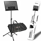 Bespeco Leggio completo con tavola forata in alluminio per orchestra. Dimensioni tavola 49x33, MS3P