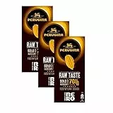 3 Confezioni Perugina Nero Raw Taste Tavoletta di Cioccolato Fondente Extra 70% Cacao Ecuador - 95 Gr