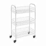 Metaltex Siena - Scaffaletto a 3 Piani con Ruote - (340633)