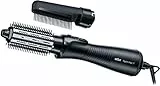 Braun Satin Hair 7 BRAS720E Modellatore ad Aria Calda 700W, Tecnologia IONTEC Anti-Crespo, 2 Temperature, 2 Accessori, Nero