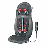 HoMedics Sedile Massaggiante Shiatsu per Schiena, Spalle e Zona Lombare, Massaggiatore con 12 Programmi di Massaggio ad Intensità Variabile, Massaggio Vibrante e Funzione Calore