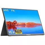 ARZOPA Monitor Portatile, 15,6 Pollici Portable Monitor, 1920x1080 FHD, IPS con HDMI/Type-C/USB-C, Mini Schermo Portatile, Doppio Altoparlante Integrato per laptop/PC/Mac/PS5 /Xbox