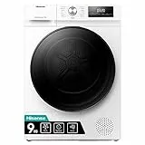 Hisense DHQA902U Asciugatrice A Pompa Di Calore Con Ion Tech, 9 Kg, A++, Oblò Nero, Big Display, Con Power Air Flow