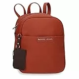 Pepe Jeans Piere Zaino Casual Arancione 24x28x10 cm Ecopelle, arancione, Zaino Casual