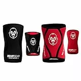 Beast Gear Ginocchiera Sportiva - Fascia Ortopedica Elastica per Ginocchia in Neoprene, Taglia M - Tutore per Leg Press, Powerlifting, Bodybuilding e Calcio