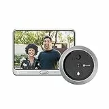 EZVIZ Videocamera campanello da 4.3 pollici WiFi Monitor citofono con batteria ricaricabile da 4600mAh, rilevamento del movimento PIR, audio bidirezionale, visione notturna, monitor incluso, DP1C