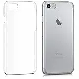 kwmobile Cover compatibile con Apple iPhone SE (2022) / iPhone SE (2020) / iPhone 8 / iPhone 7 - Custodia rigida trasparente per cellulare - Back Cover cristallo in plastica - trasparente