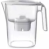 Philips - Micro X-Clean Caraffa filtro acqua a flusso rapido,3 litri,Timer elettronico, colore: Bianco