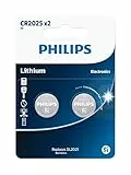 PHILIPS CR2025P2/01B - Pila a bottone al litio - 2 pezzi - 3 V