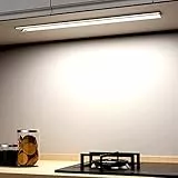 OUILA Luce Armadio LED, Armadio Led con Sensore di Movimento, Magnetica Ricaricabile Luce Led Sottopensile Dimmerabile Lampada per Cucina Scale Corridoio Soggiorno Bagno Camere da Letto (6000K)