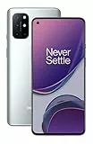OnePlus 8T Smartphone 6.55 '120 Hz FHD + Display Fluido, 8 GB di RAM + 128 GB di Spazio di Archiviazione, Quad Camera, 65 W Warp Charge, Dual SIM, 5G, Argento (Lunar Silver)