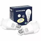 Boxlood Lampadine con Sensore Crepuscolare E27 Auto On/Off 9W Bianco Freddo 6000K Equivalenti a 60W per Veranda Giardino Porta d'ingresso Corridoio 2 Pezzis