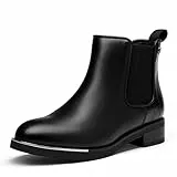 DREAM PAIRS Stivali Chelsea Donna Boots Invernali Stivali Stivaletti NERO SDAB2204W-E Taglia 38 (EUR)