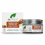 Dr. Organic Crema de Noche con Aceite de Argan Marroqui - 50 ml