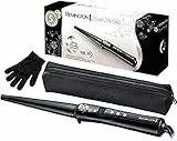 Remington Arricciacapelli, Professionale, Rivestimento In Ceramica E Perla, 130°-230°C, Nero, Riscaldamento Rapido 30 sec, Punto Freddo, Spegnimento Automatico 60 min, CI951