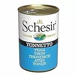 Schesir, Cibo Umido per Gatti Adulti al Gusto Tonnetto Preparato in Morbida Gelatina - Totale 0,84Kg (6 Lattine da 140G)