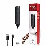Montalatte palmare, montalatte ricaricabile tramite USB, montalatte palmare regolabile per cappuccini, cioccolata calda, frullati, mix di uova