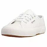 SUPERGA 2750 Tumbled Leather, Sneaker Unisex-Adulto, Bianco White 900, 39 EU