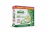 Winni's - Pastiglie per Lavastoviglie, 100 Tabs, Detersivo Multiazione, Sgrassante, Antiodore e Brillantante, Fragranza di Limone, con Materie Prime di Origine Vegetale, Confezione da 4