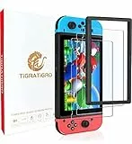 tigratigro[3 Pezzi Proteggi Schermo Per Nintendo Switch,6.2 Pollici,pellicola vetro temperato,HD,9H durezza,0,3 mm[con strumenti facili da installare]
