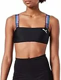 PUMA Swimwear Bandeau, Top Bikini Donna, Black Combo, M