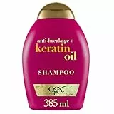 OGX Anti-Rottura Shampoo, Olio di Cheratina, per Capelli con Doppie Punte 385 ml