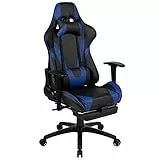 Flash Furniture Mobili Flash Sedia da Gioco reclinabile Rossa, Pelle Sintetica, Blu, Set di 1