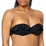 Iris & Lilly Reggiseno Bikini a Fascia Donna, Nero, S
