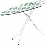 Gimi Jean Asse Da Stiro, Con Poggiaferro In Griglia, Regolabile In Altezza, Metallo, Bianco, 133.5 x 33 x 90 Cm