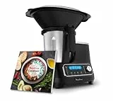 Moulinex HF4568K ClickChef Robot da Cucina Multifunzione, Ricette Pronte in 2 Click, 1400 W, 3.6 L, 30-150 °C, 5 Programmi Automatici e Modalità Manuale, 7 Accessori, Ricettario Incluso (200 Ricette)