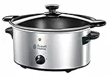 Russell Hobbs Slow Cooker - Pentola elettrica per Cottura Lenta, Acciaio Inox Antiaderente, 3.5 L, 160 W, 3 Cotture, Mantenimento in caldo, Lavastoviglie ok, Energy Saving, 22740-56