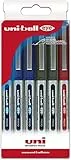 Uni-Ball Astuccio 6 roller Inchiostro liquido UB-150 colori assortiti