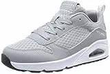 Skechers 403667l Gry, Sneaker Bambini e Ragazzi, Grigio Tessuto Sintetico Bianco Trim, 29 EU