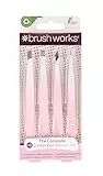 Brushworks HD Set di 4 Pinzette, Bianco