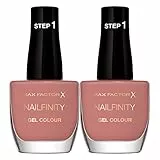 2x Max Factor Nailfinity Gel Colour Smalto per Unghie a Lunga Tenuta Senza Lampada UV Colore 215 Standing Ovation - 2 Smalti