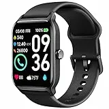 Smartwatch (Fare e Ricevere Chiamate), 1,8' Smartwatch Uomo con Alexa Integrato/Cardiofrequenzimetro/Sonno/SpO2, Orologio Smartwatch con Notifiche Messaggi, Impermeabile IP68, 100+ Modalità Sportive