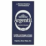 Argentil Detergente Specifico per Argento in Crema, Azione Lucidante e Antiossidante, con Barriera Protettiva, 150 ml