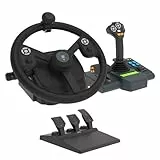 HORI Farming Controller - Volante e pannello di controllo per i veicoli di Farming Simulator per PC (Windows 11/10) - Licenza Ufficiale GIANTS Software