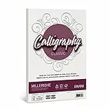 Favini A690324 Carta Calligraphy, Millerighe Rigato, 50 Pezzi