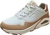 Skechers 177121 Wtan, Sneaker Donna, Bianco Durabuck Coral TPU Tan Trim, 40 EU