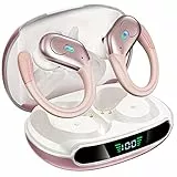 Ulfsaar Cuffie Sport Auricolari Bluetooth 5.3 Wireless IPX7 Impermeabili Bassi Potenziati, In-Ear USB-C (Rosa)