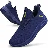 Feethit Sneakers Uomo Scarpe Running Corsa Ginnastica Camminata Casual Jogging Trekking Tennis Outdoor Fitness Sportive Palestra Scarpe da Lavoro Comode Traspiranti Blu Scuro 42 EU
