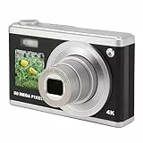 Fotocamera Digitale 4K, Videocamera Compatta per Vlogging con Zoom Ottico Ultra HD 10X da 60 MP, Fotocamera da Viaggio Portatile, per Bambini (#1)