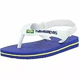Havaianas Baby Brasil Logo II, Infradito Unisex - Bimbi 0-24, Marine Blue, 23/24 EU