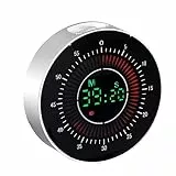 Timer Da Cucina, Timer Magnetico Visivo Strumento per La Gestione Del Tempo 100 Minuti Meccanico Cronometro O Conto Alla Rovescia Digitale Con Allarme Forte per Cottura Classe Studio Allenarsi