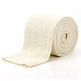 TSLBW Bende Elastiche Tubolari Benda Ampia Benda salvapelle Elastan in Cotone per Supporto Ginocchio – metà Coscia, Cotone Elastan Bianco